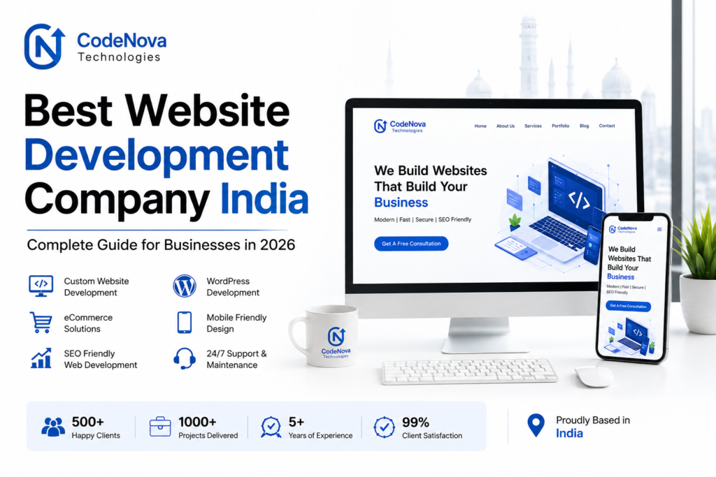 Best Website Development Company India offering professional web design, web development, WordPress, eCommerce, and custom website development services across India