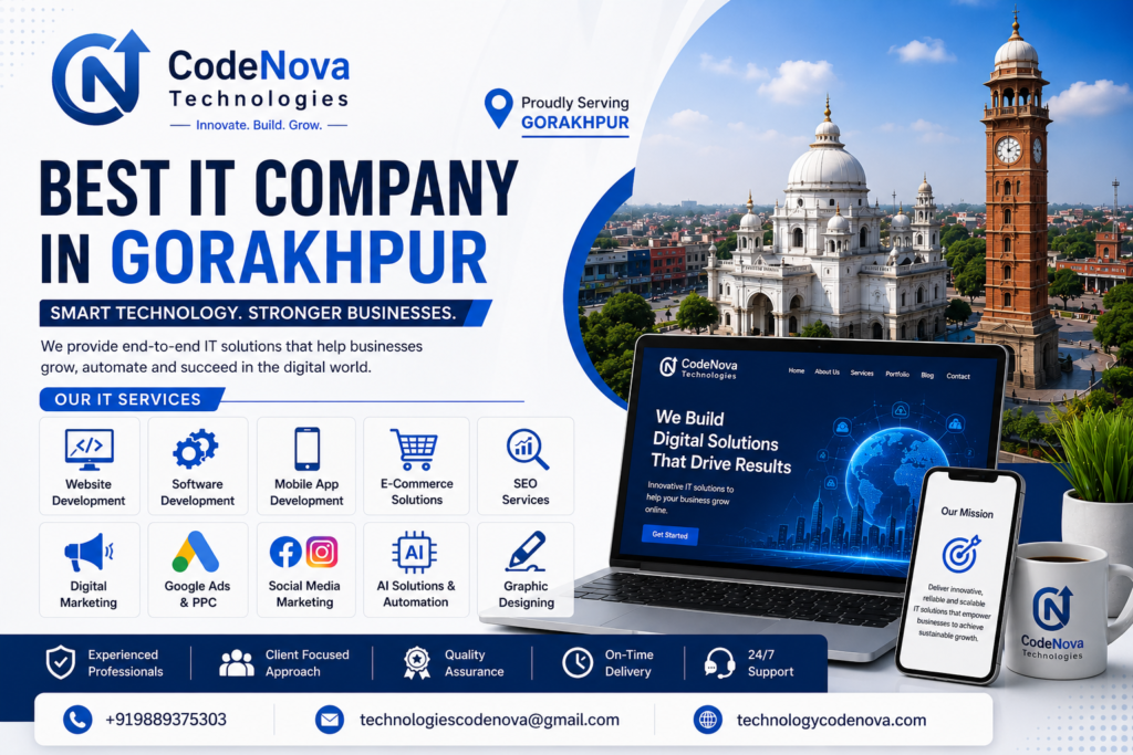 Best IT Company in Gorakhpur – CodeNova Technologies