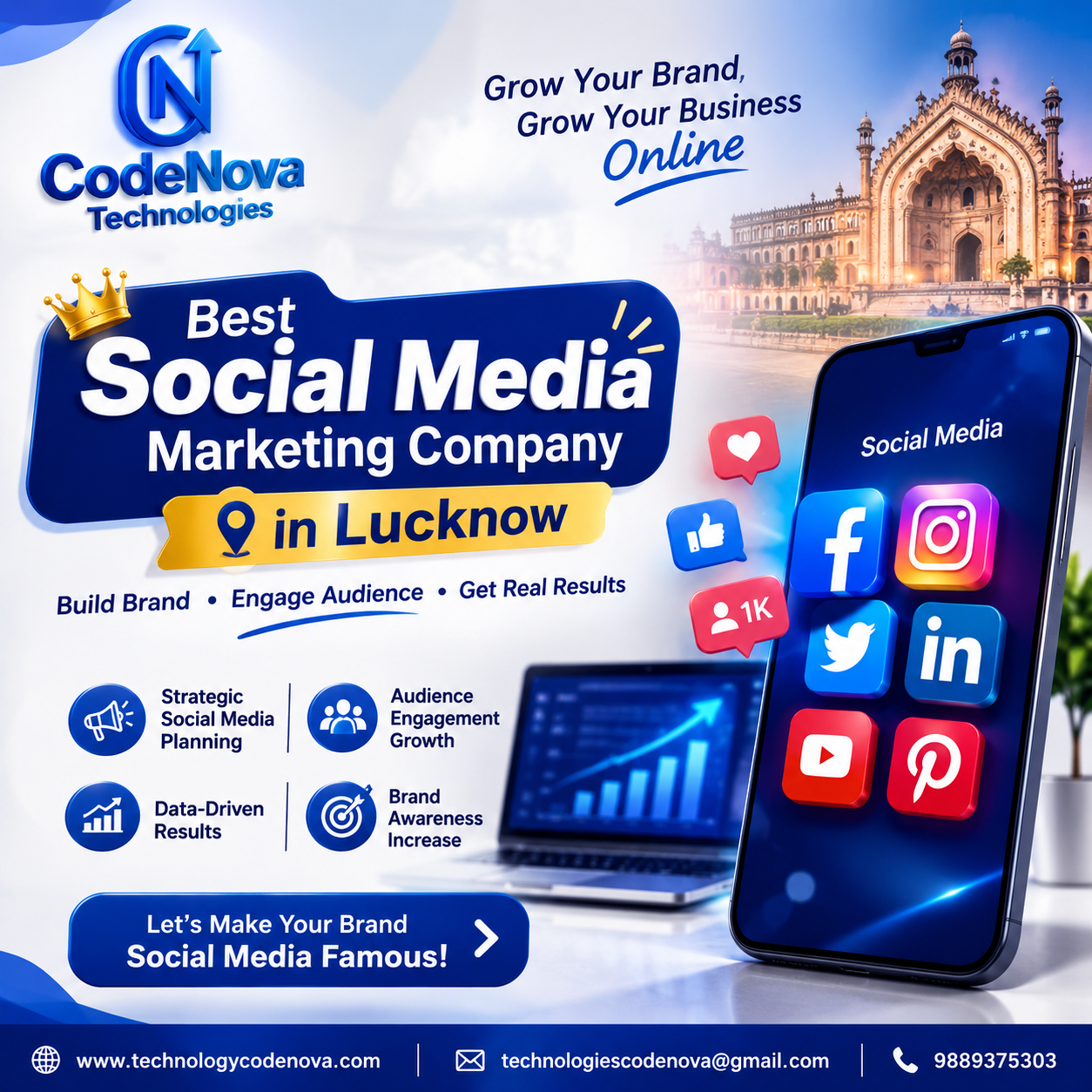 Best Social Media Marketing Company in Lucknow | CodeNova Technologies