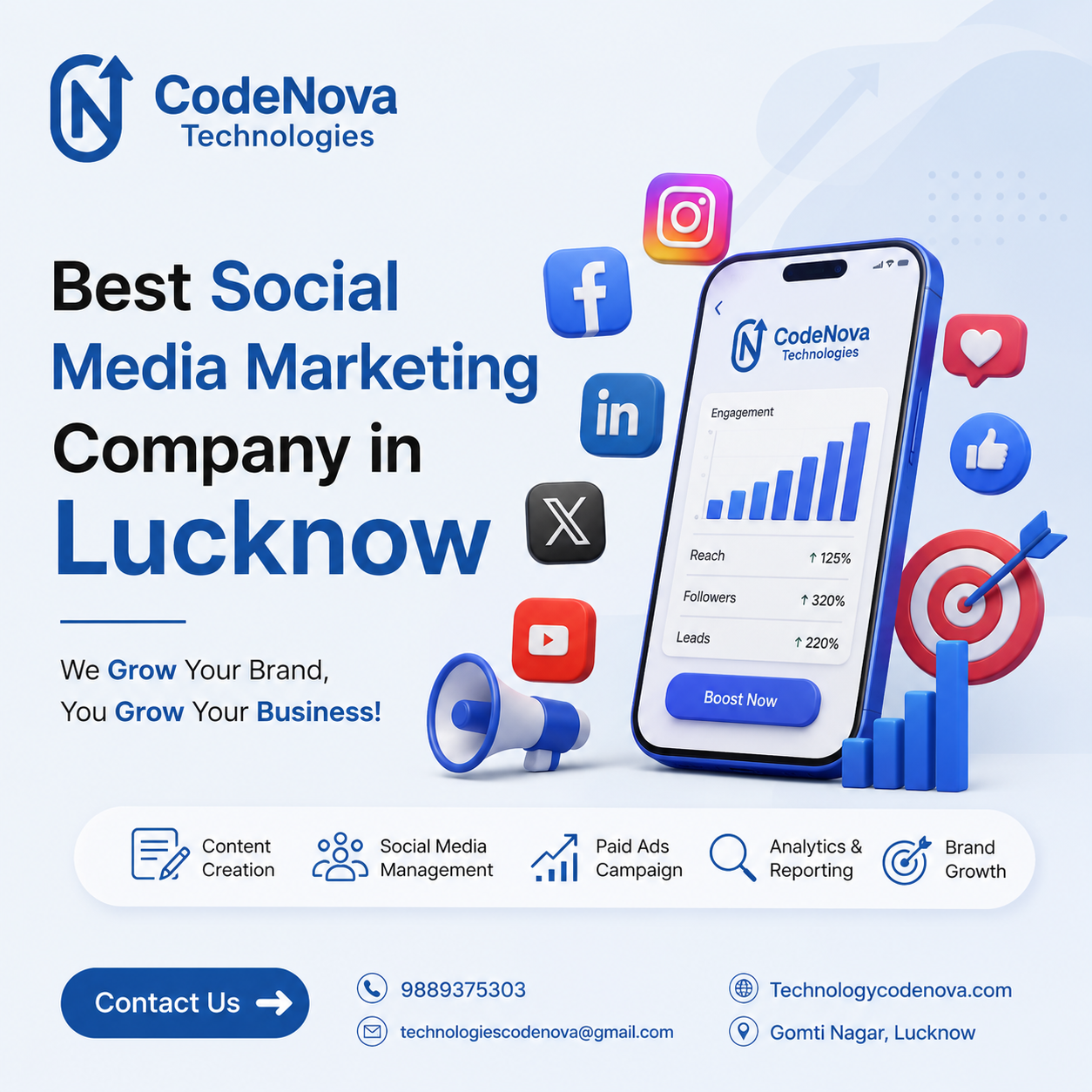 Best Social Media Marketing Company in Lucknow - CodeNova Technologies