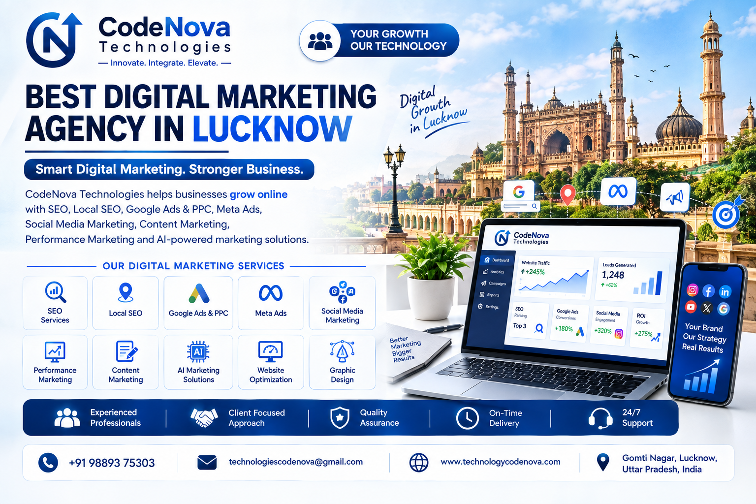 Best Digital Marketing Agency in Lucknow - CodeNova Technologies