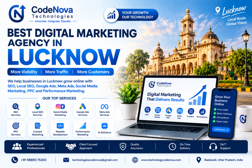 Best Digital Marketing Agency in Lucknow - CodeNova Technologies